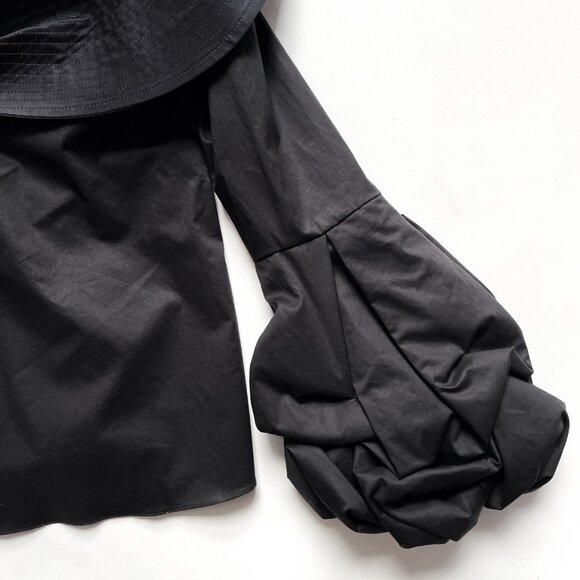 Johanna Ortiz Lutari Top Fall 2017 One Shoulder Black Size 2 NEW NWT - Picture 6 of 16